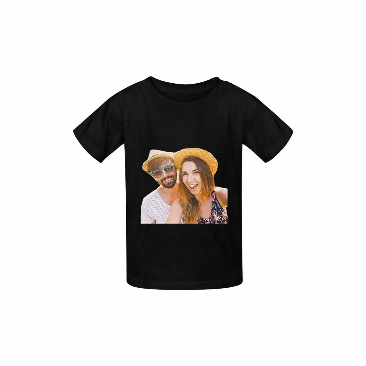 #6-15Y Custom Mom&Dad Face Kid's T-shirt