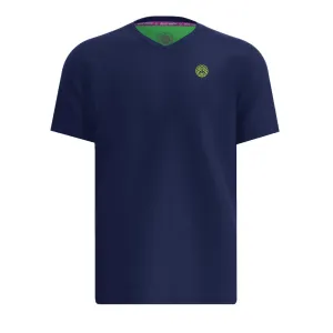 Bidi Badu Crew Inside Out Junior V-Neck Tee (Boy's) - Dark Blue/Lime