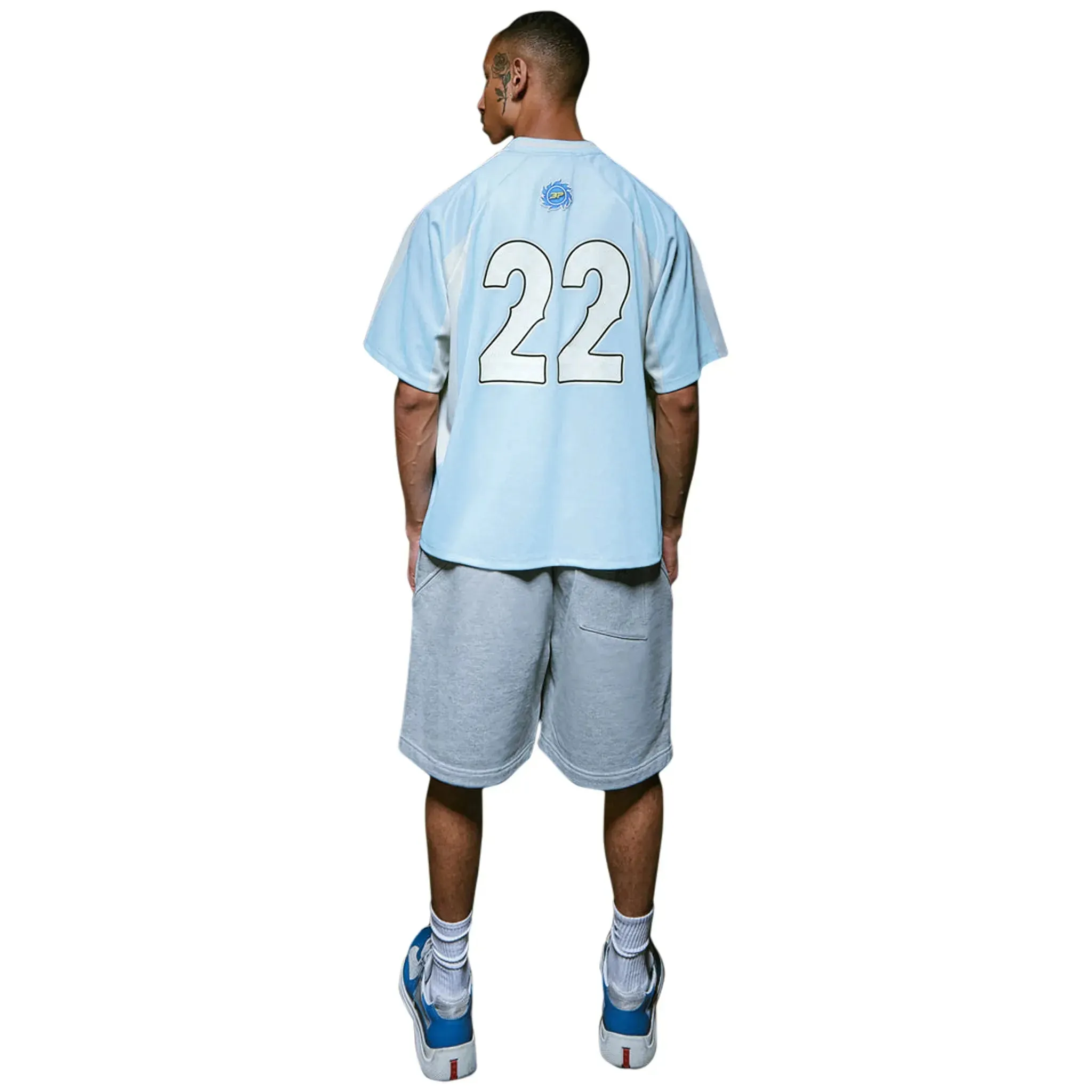 Broken Planet Light Blue Football Jersey