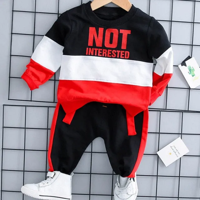 Cartoon Plush Long-Sleeved Sweatshirt with Hoodie and Pants - Set for Baby and Kids