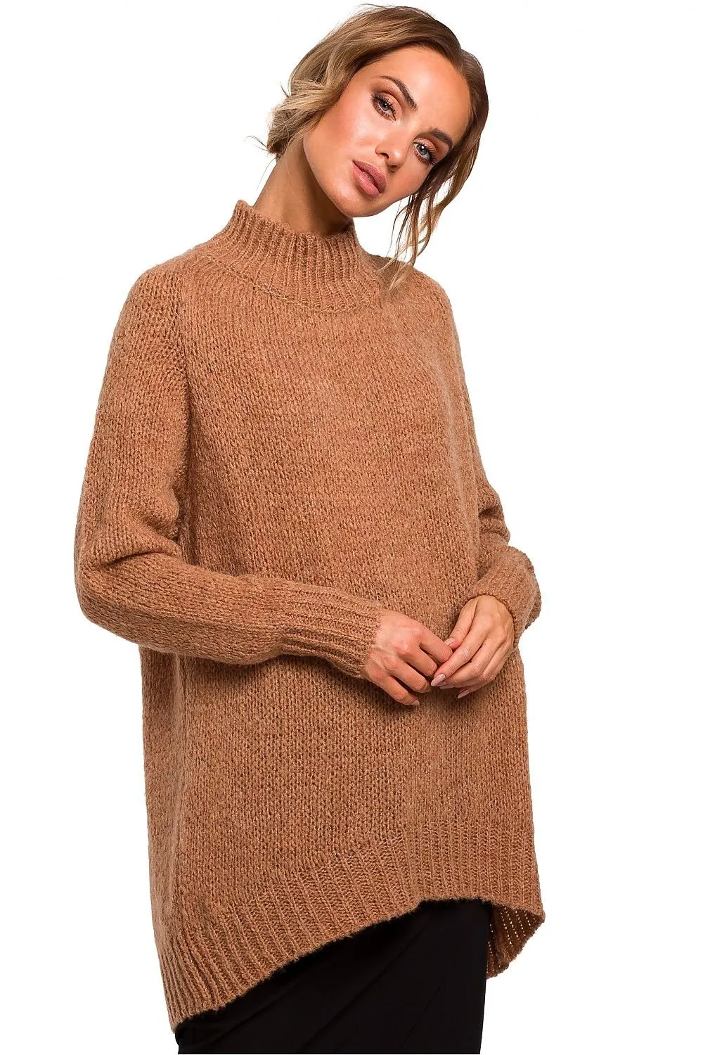 Chic Asymmetrical Knit Sweater