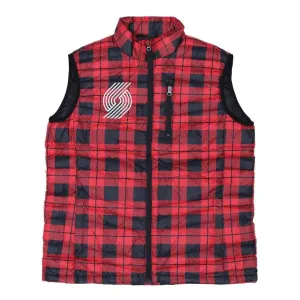 Douglas Fur Plaid Down Vest