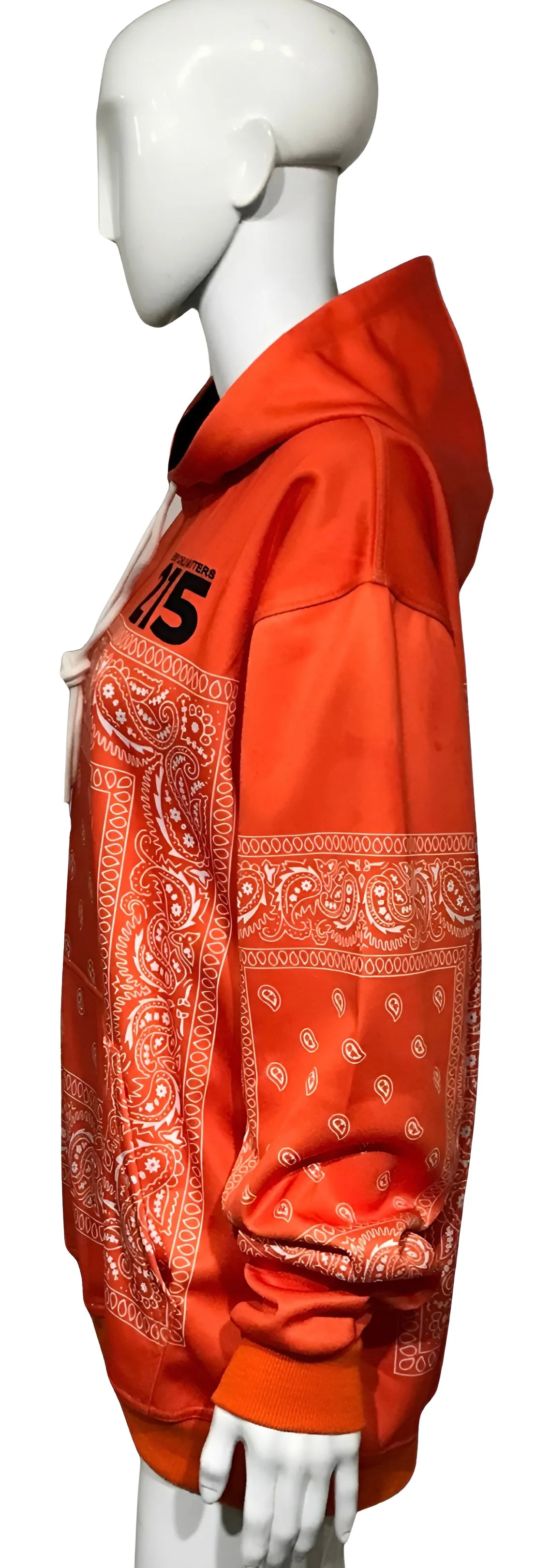 ^ECM^ ORANGE BANDANA PULLOVER HOODIES (FLEECY SOFT LINED)