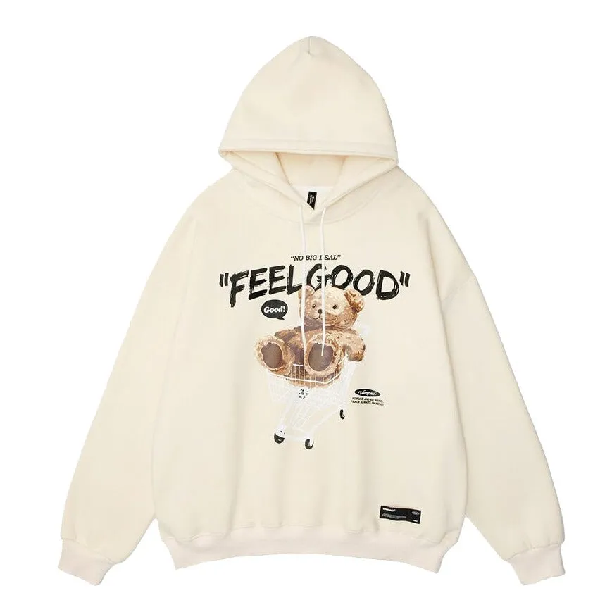 'Feel Good' Teddybear Hoodie