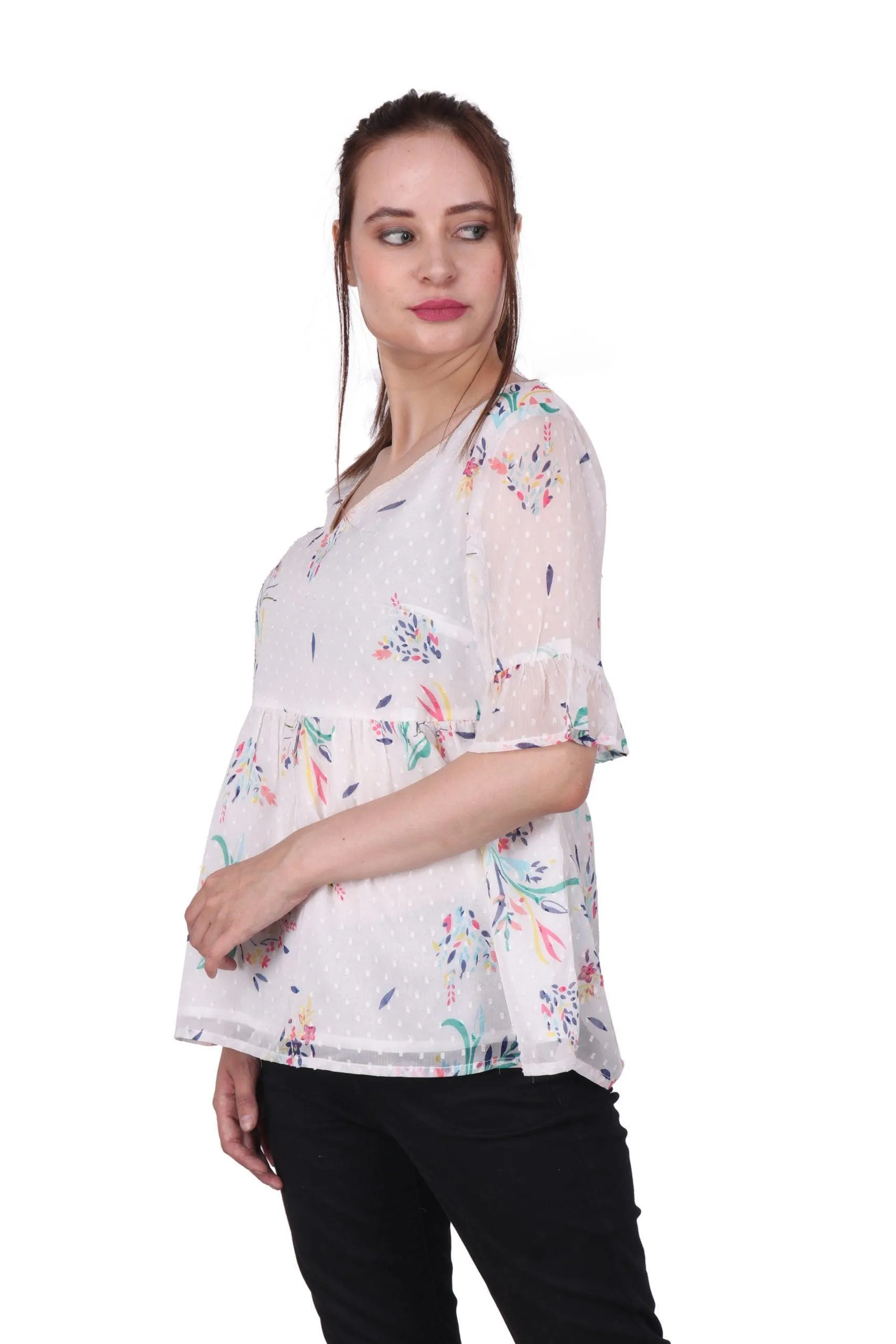 Floral Printed Woven Top