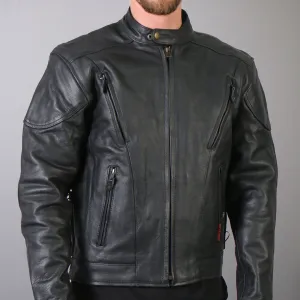 Hot Leathers JKM1010 Men's Vented Leather Jacket