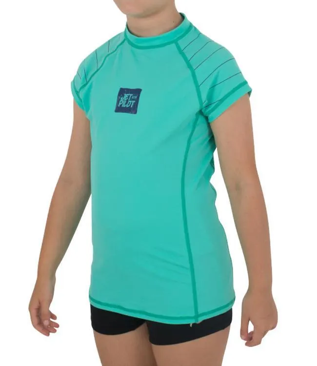 Jetpilot JPCO Girls Short Sleeve Rashie (2018) - Teal