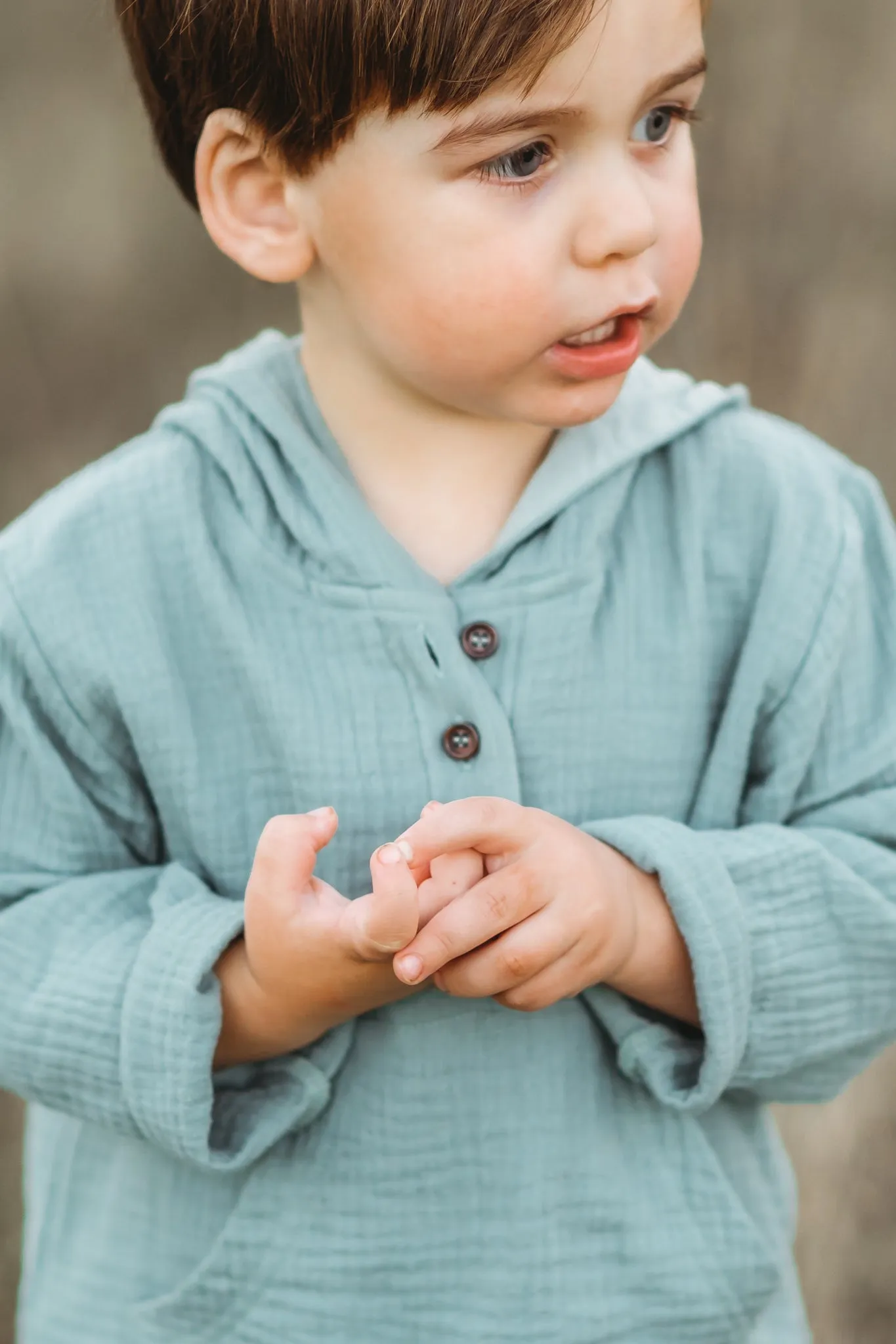 Knox Shorts (soft teal muslin)