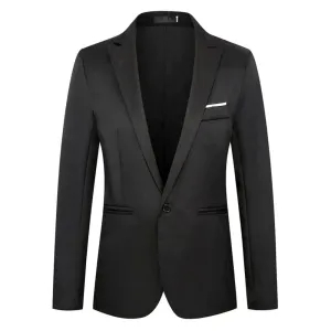 Men's Classic Slim Fit Two-Button Blazer | Ideal for All Seasons