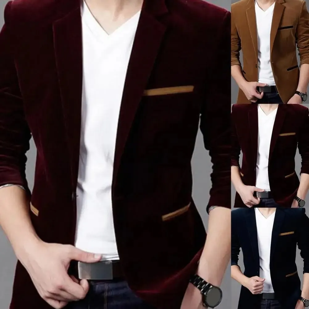 Men's Elegant Slim Fit Blazer with Patch Pocket | For All Seasons Everyday Wear