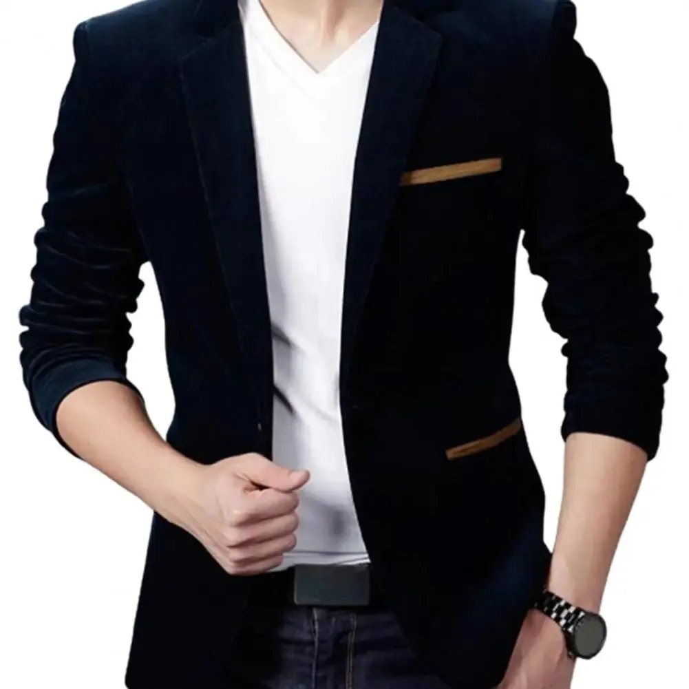 Men's Elegant Slim Fit Blazer with Patch Pocket | For All Seasons Everyday Wear