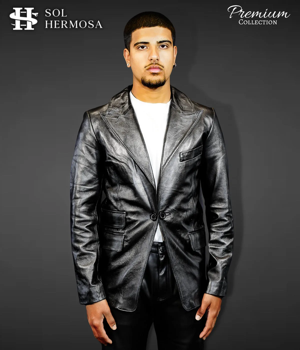 Men's Genuine Leather Blazer - Fernandez