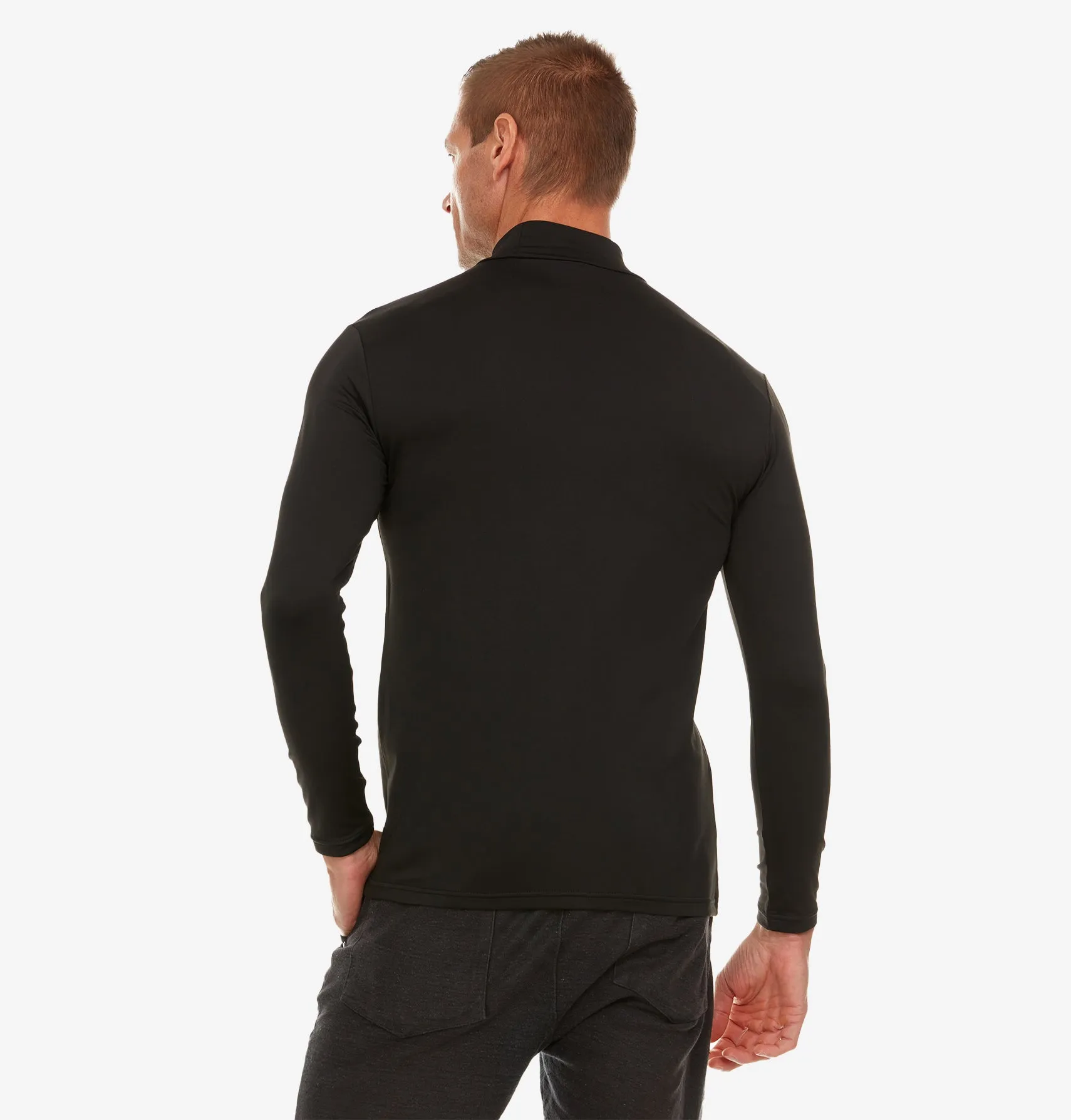 Men's Mock Neck Thermal Top