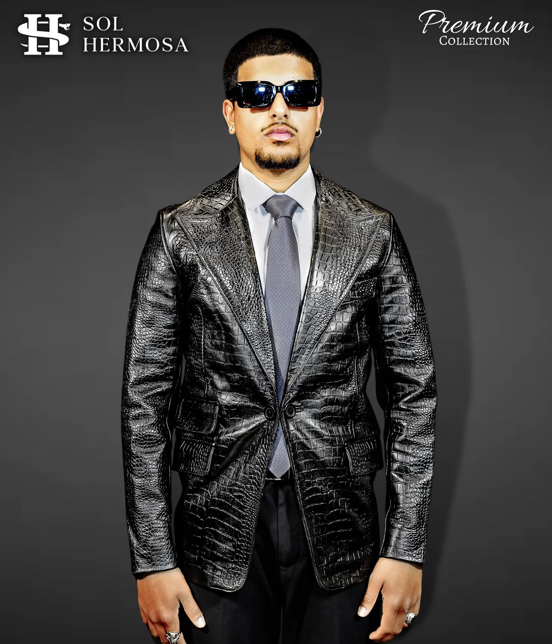 Men's Real Leather Blazer - Fernandez