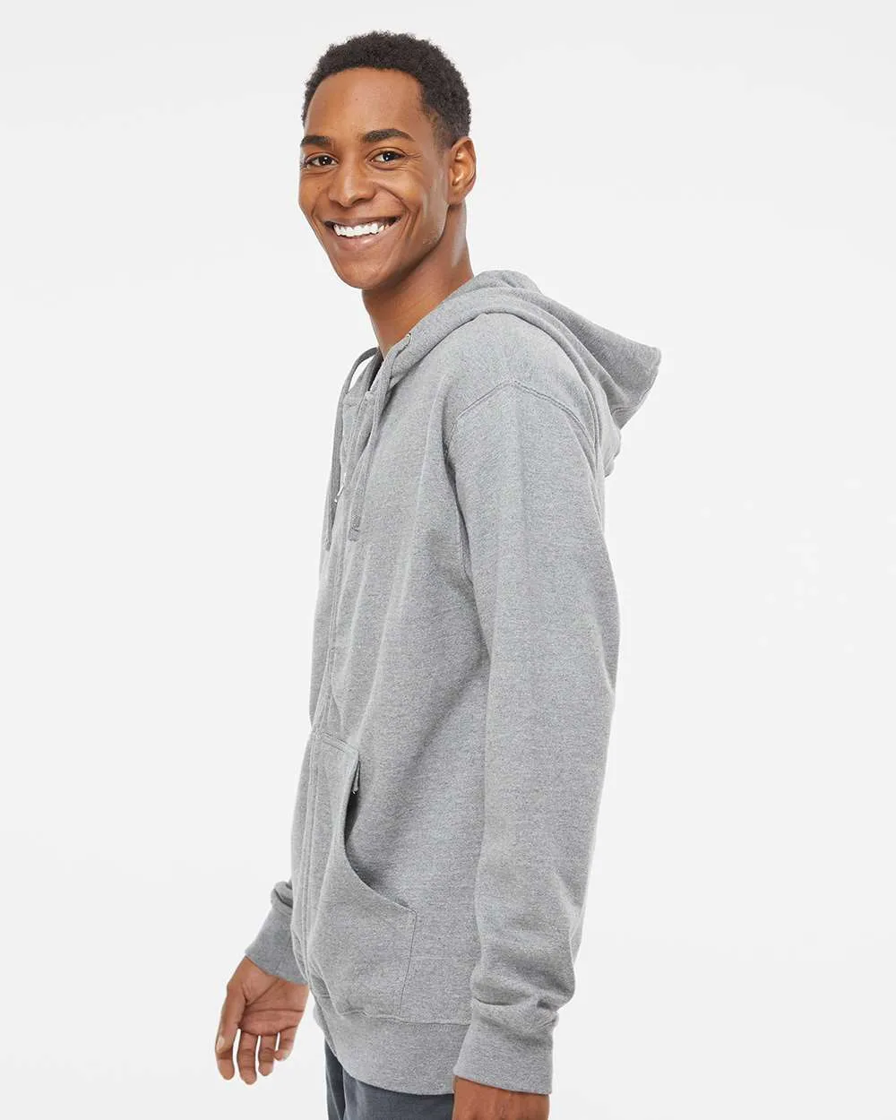 Midweight Full-Zip Hooded Sweatshirt