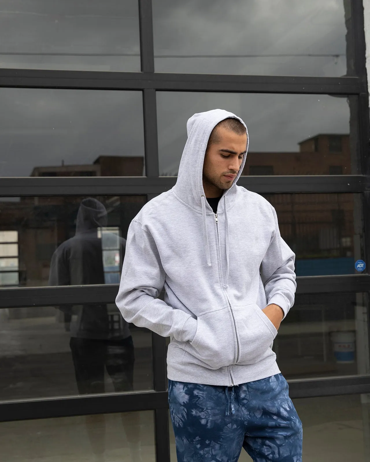 Midweight Full-Zip Hooded Sweatshirt