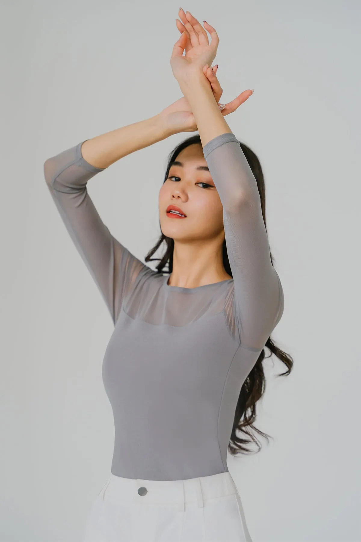 Mod Mesh Top (Grey)