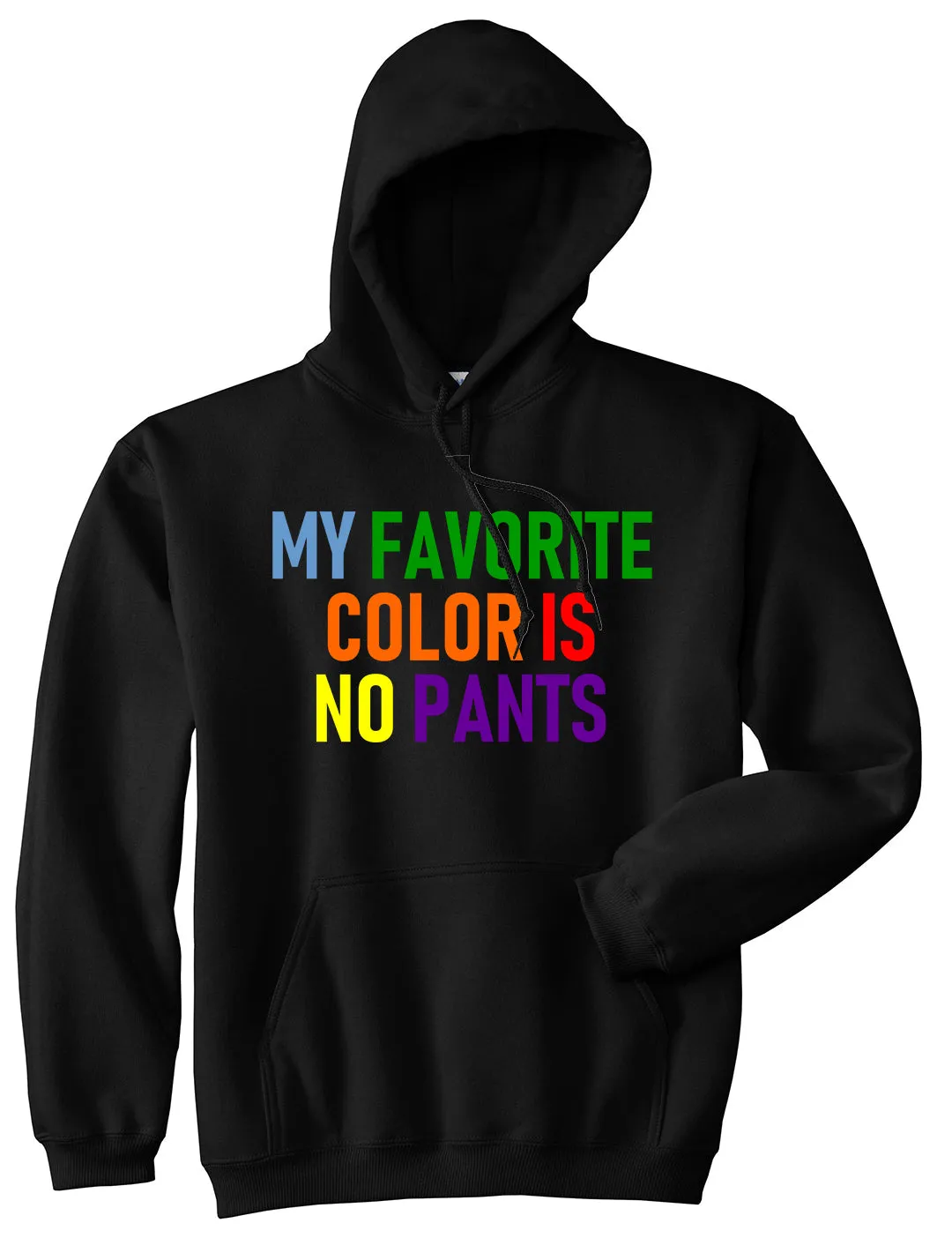 My Favorite Color Is No Pants Mens Pullover Hoodie