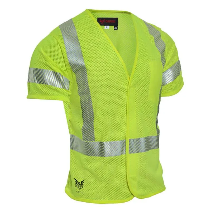 NSA DRIFIRE FR Hi-Vis Mesh Class 3 Short Sleeve Vest V00HA3V_ _