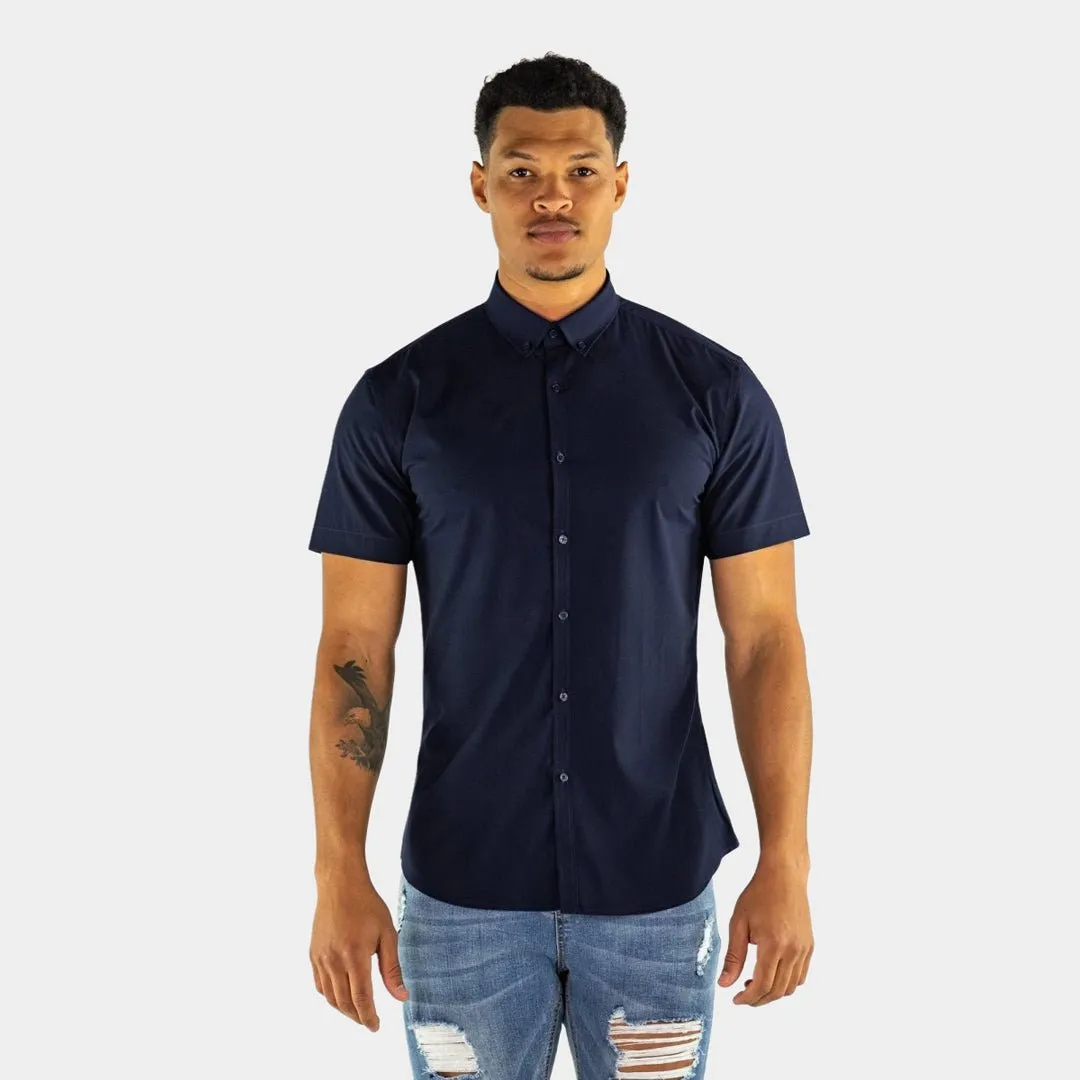 Performance Bamboo Short Sleeve Shirt - Navy