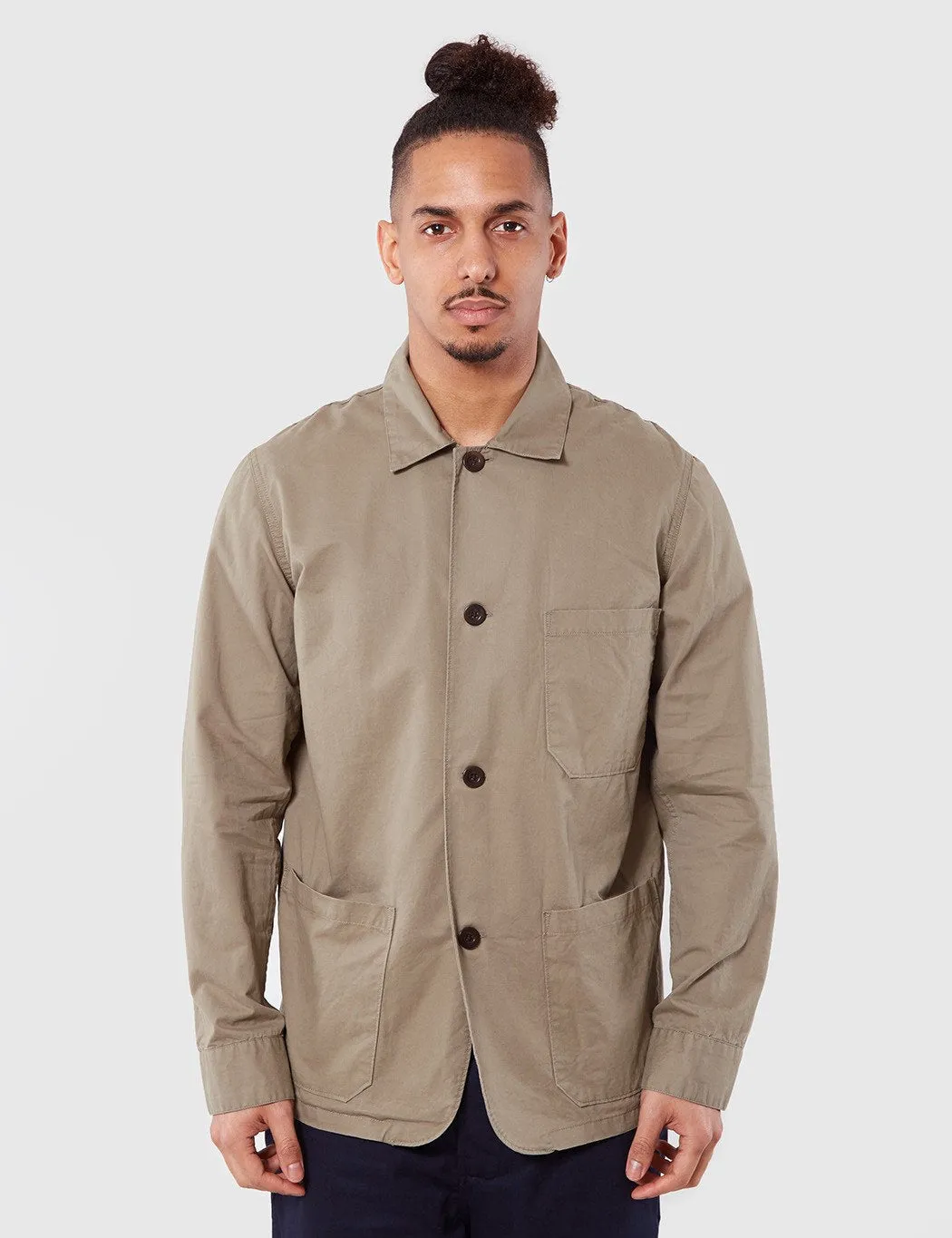 Portuguese Flannel Labura Jacket - Olive Green