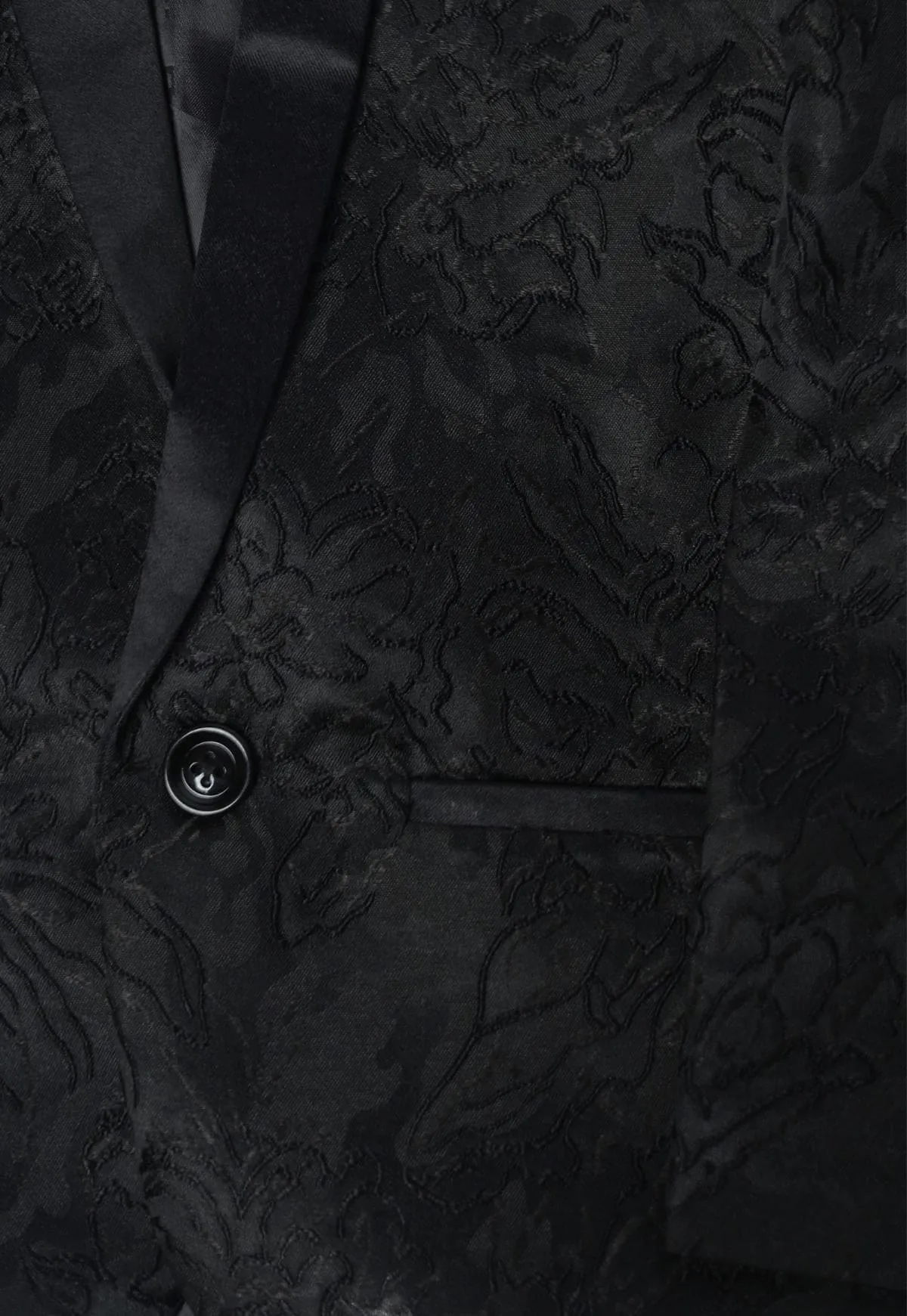 Pre-Order: Engraved Flower styled Jacquard Blazer Only