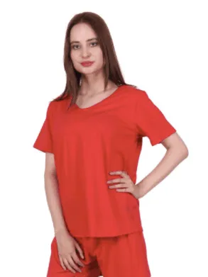 Red Solid T-shirt