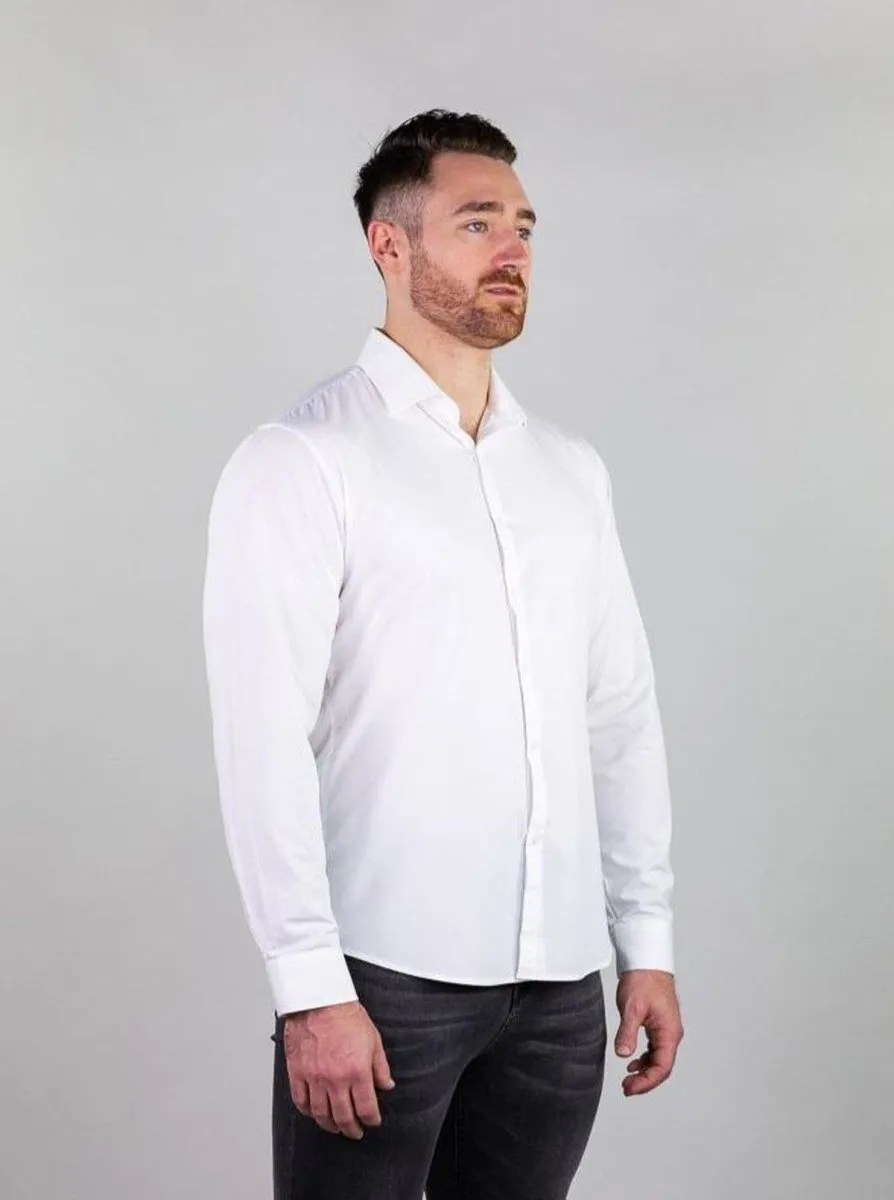 Return Sale - Performance Bamboo Dress Shirt - White