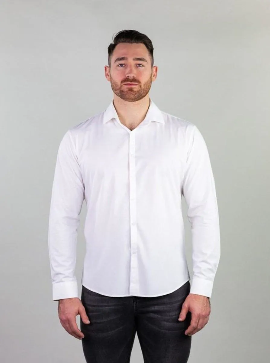 Return Sale - Performance Bamboo Dress Shirt - White