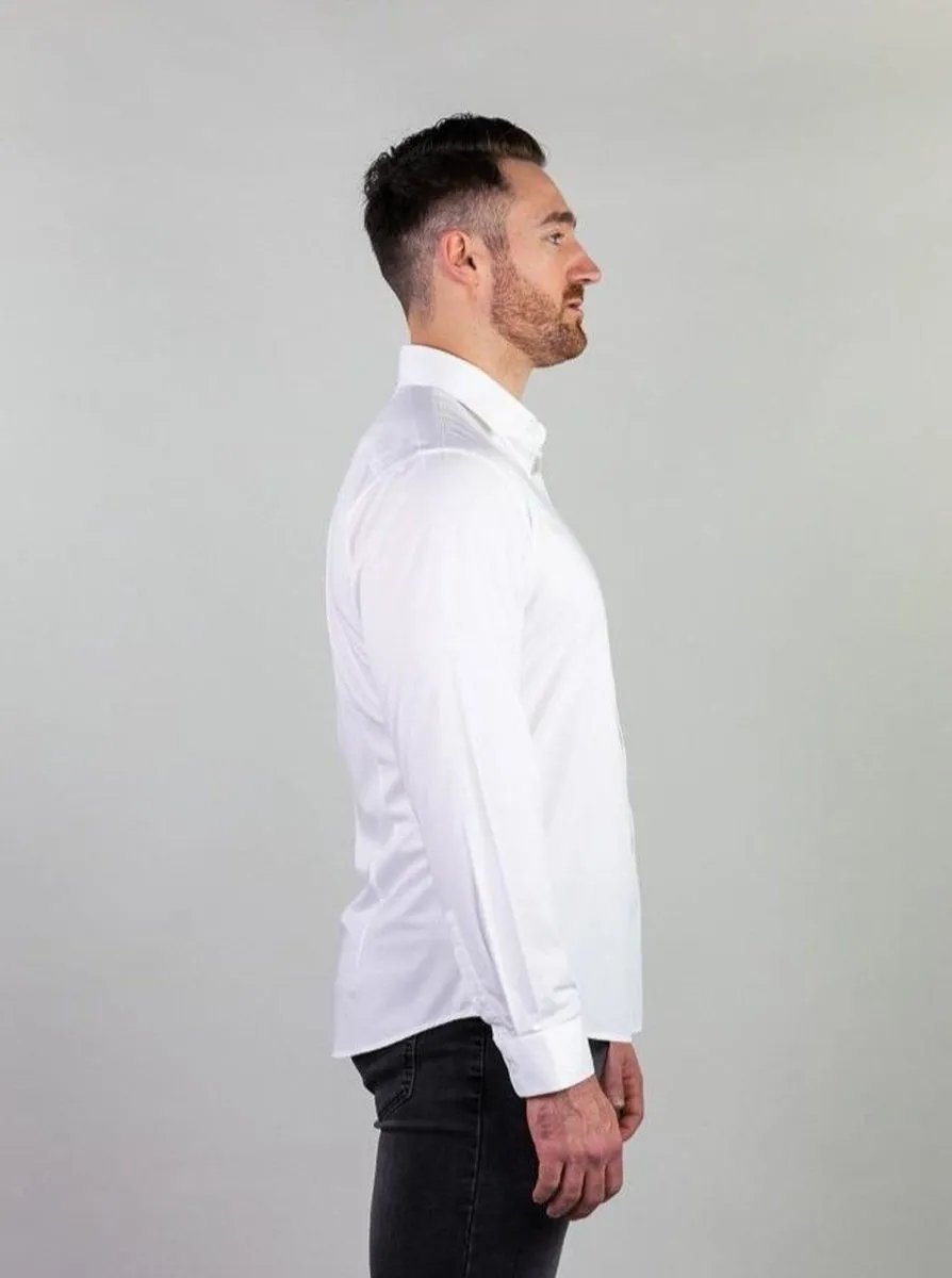 Return Sale - Performance Bamboo Dress Shirt - White