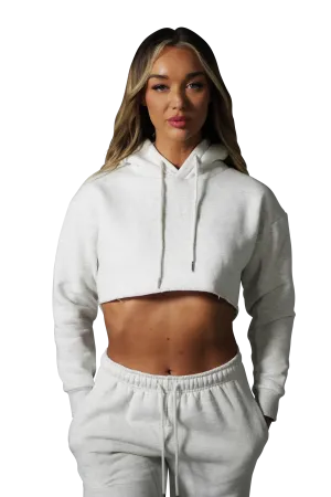 Series 1 Cropped Hoodie - Marle Grey