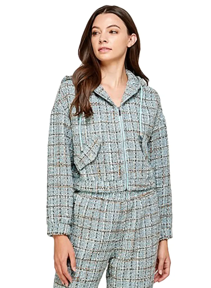 Signature 8 Women's Hooded Tweed Jacket