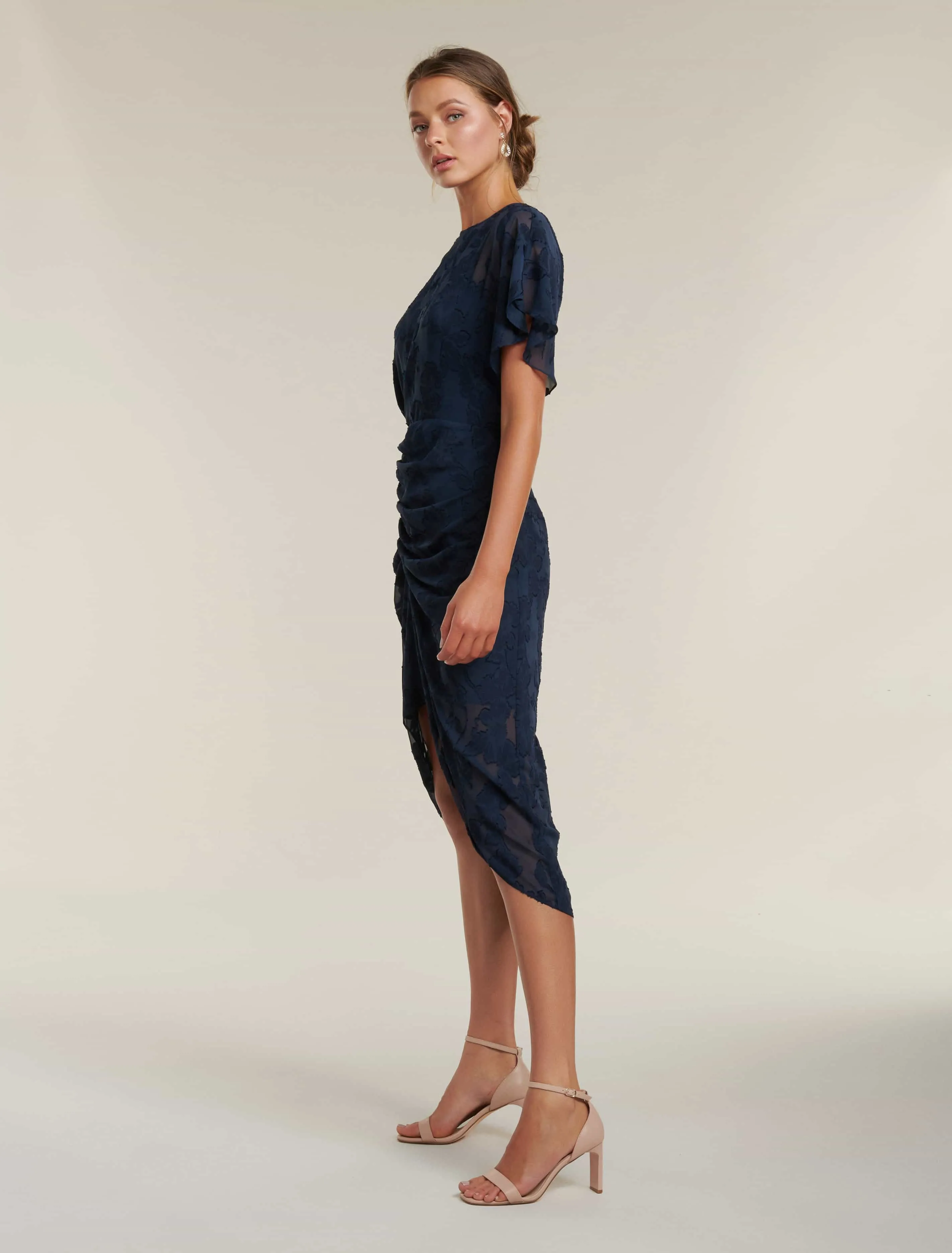 Tamara Ruched Midi Dress