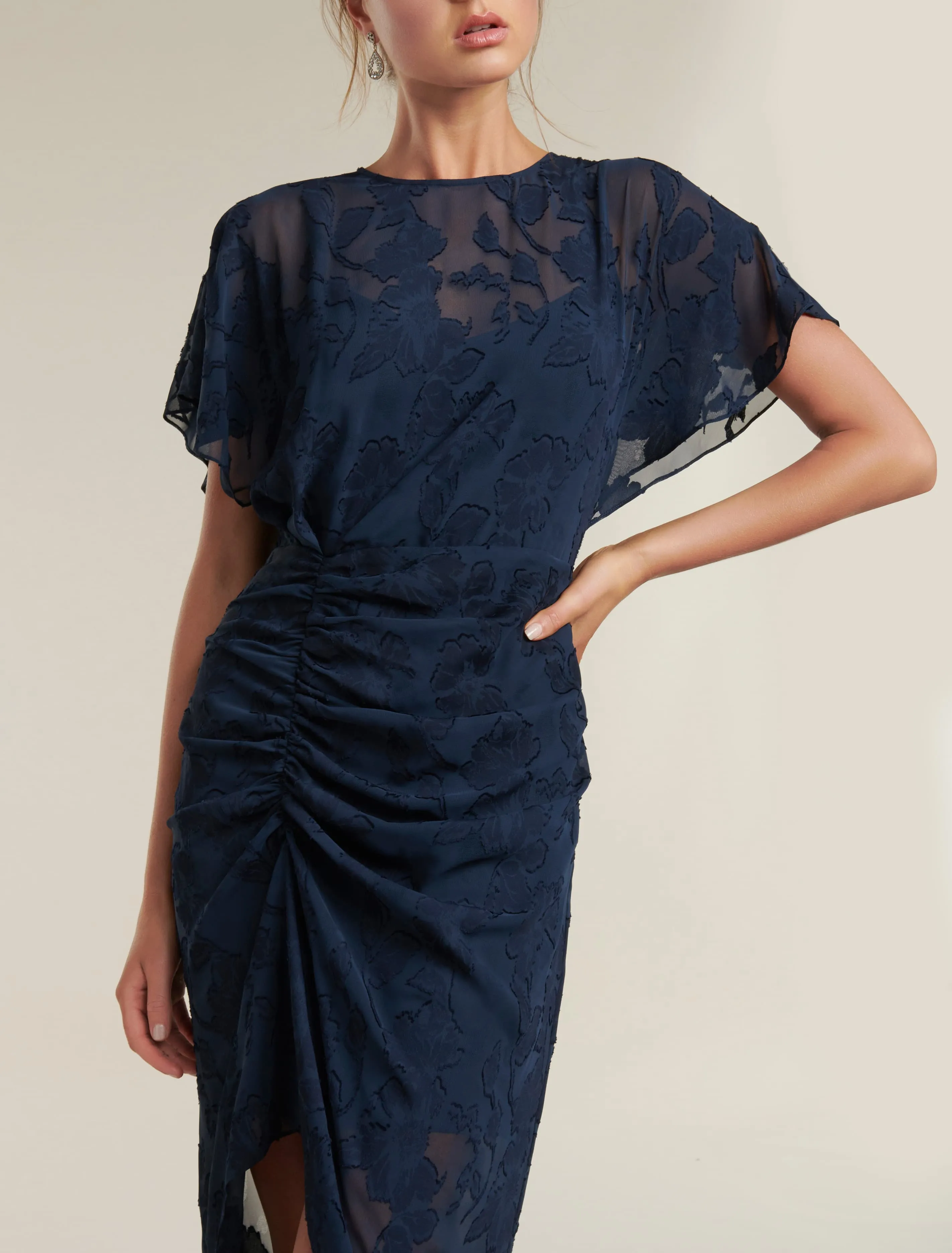 Tamara Ruched Midi Dress