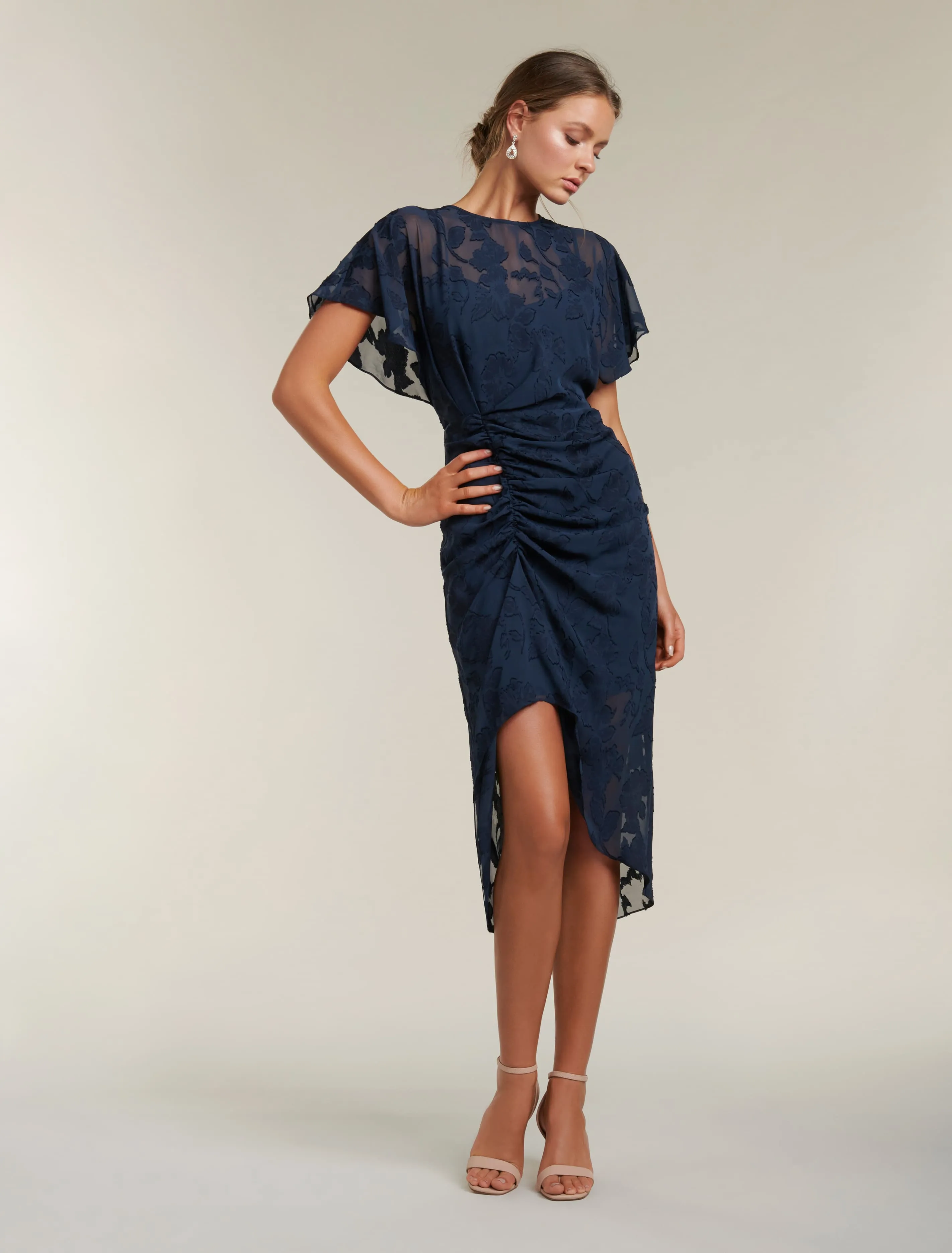 Tamara Ruched Midi Dress