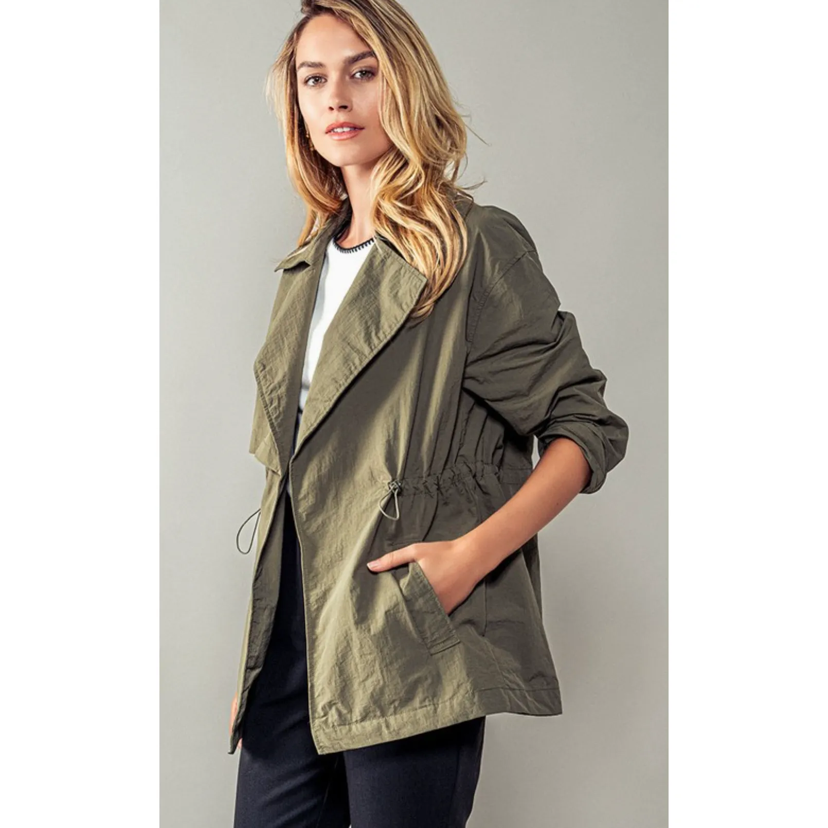 The Sag Harbor Olive Windbreaker Jacket