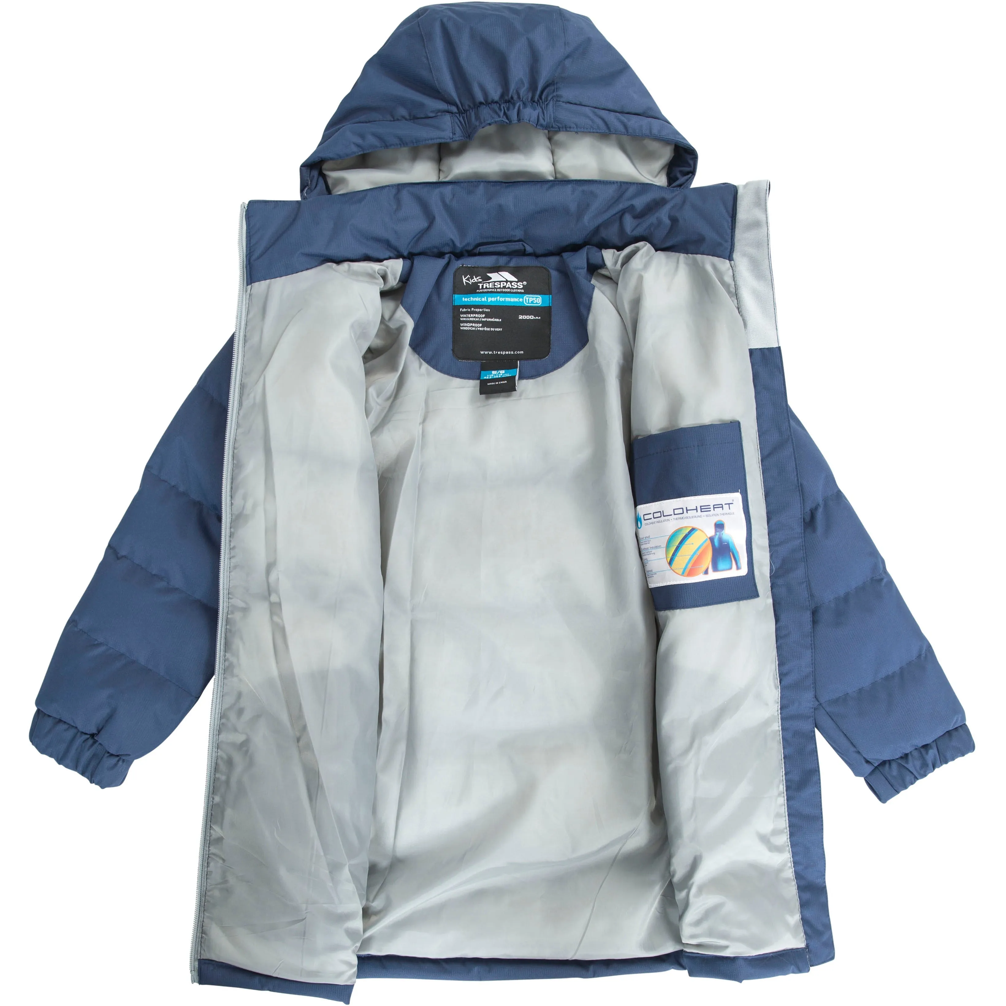 Tiffy Girls Padded Casual Jacket in Navy Tone