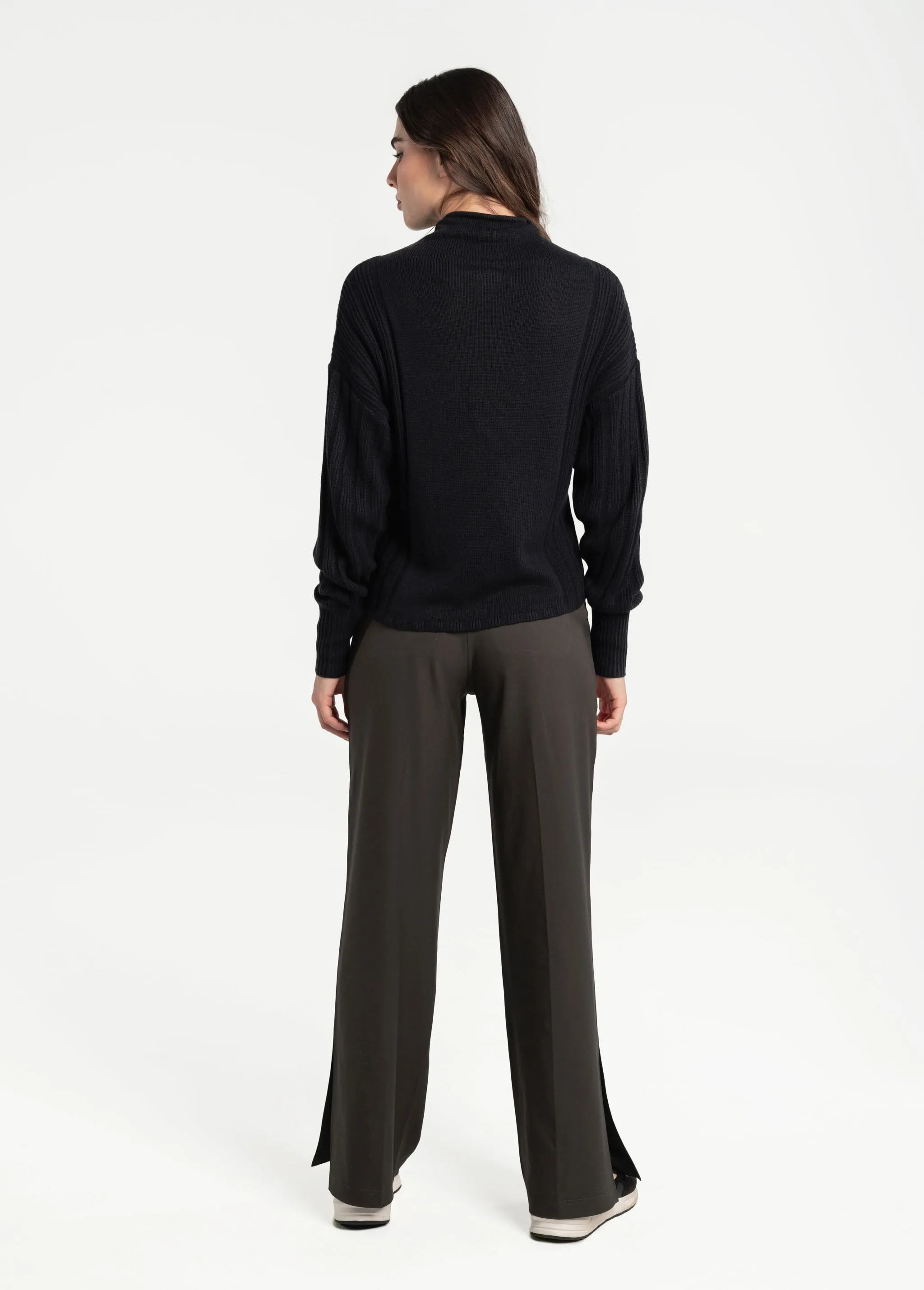 Vanier Funnel-Neck Pullover Sweater