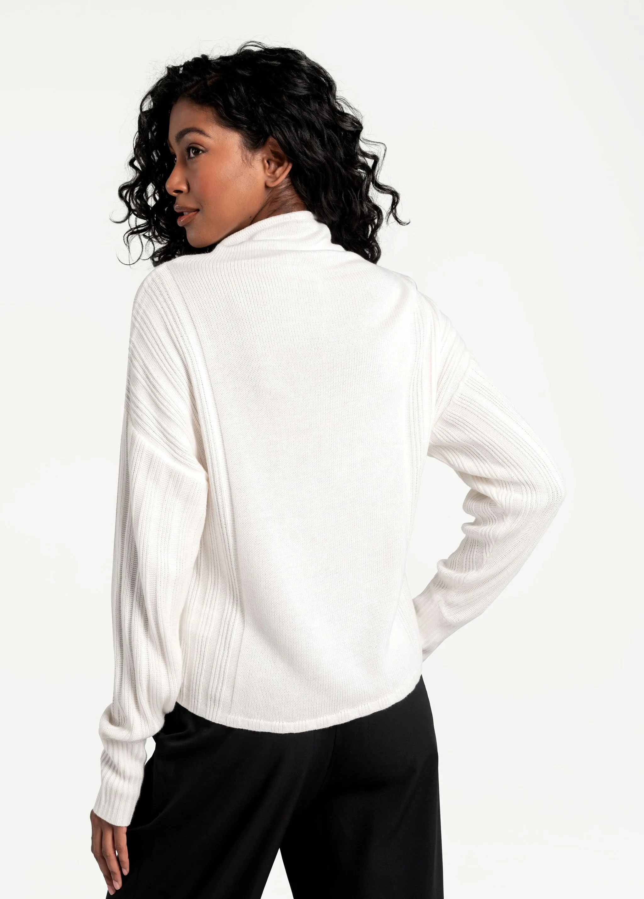 Vanier Funnel-Neck Pullover Sweater