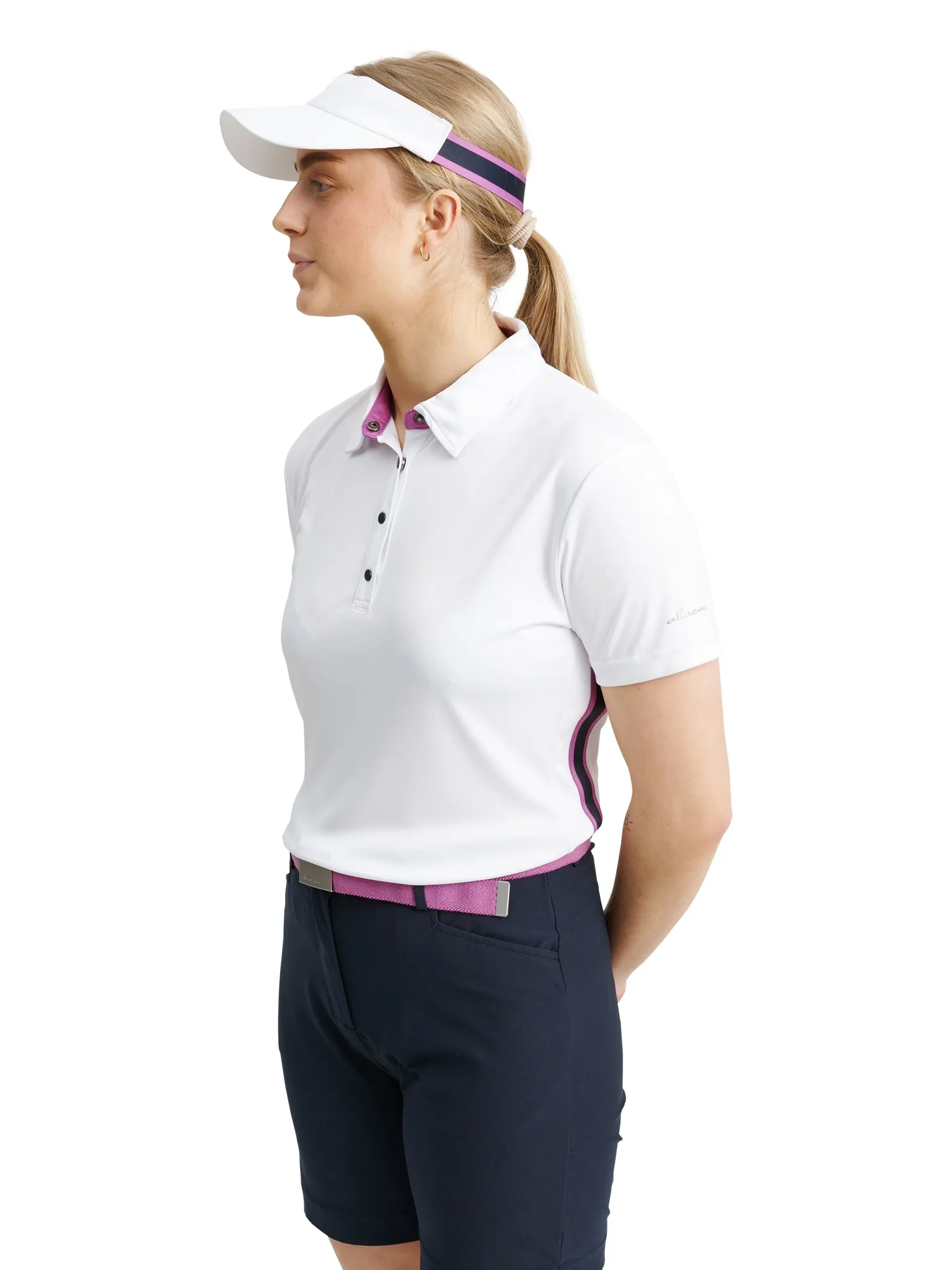 Women Cherry stripe polo