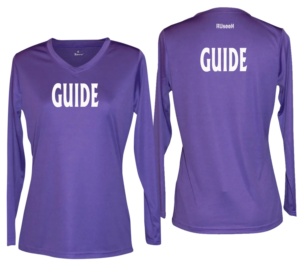 Women's GUIDE Long Sleeve Shirt - Reflective or Black Text