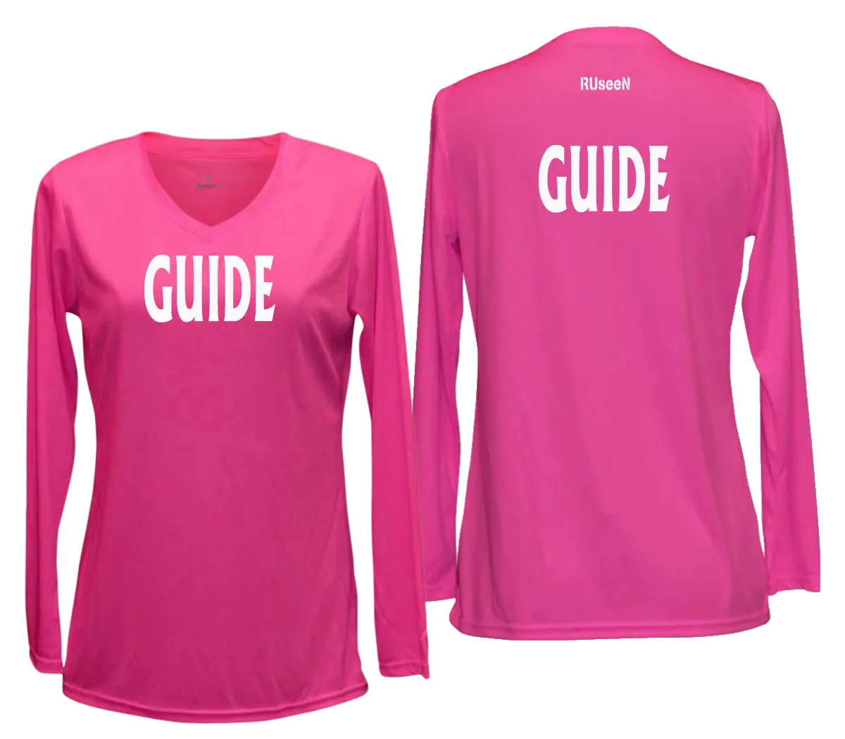 Women's GUIDE Long Sleeve Shirt - Reflective or Black Text