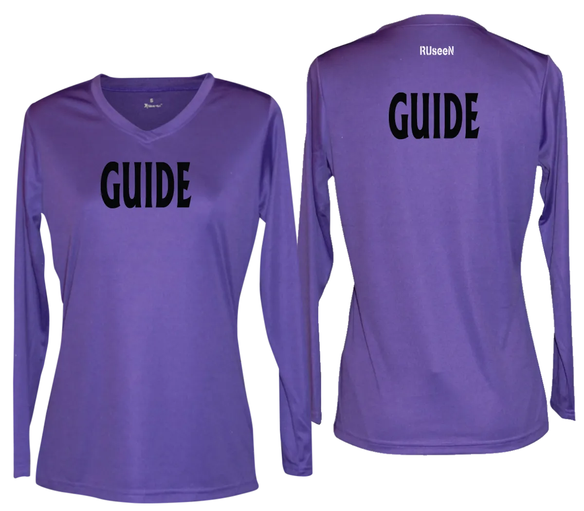 Women's GUIDE Long Sleeve Shirt - Reflective or Black Text