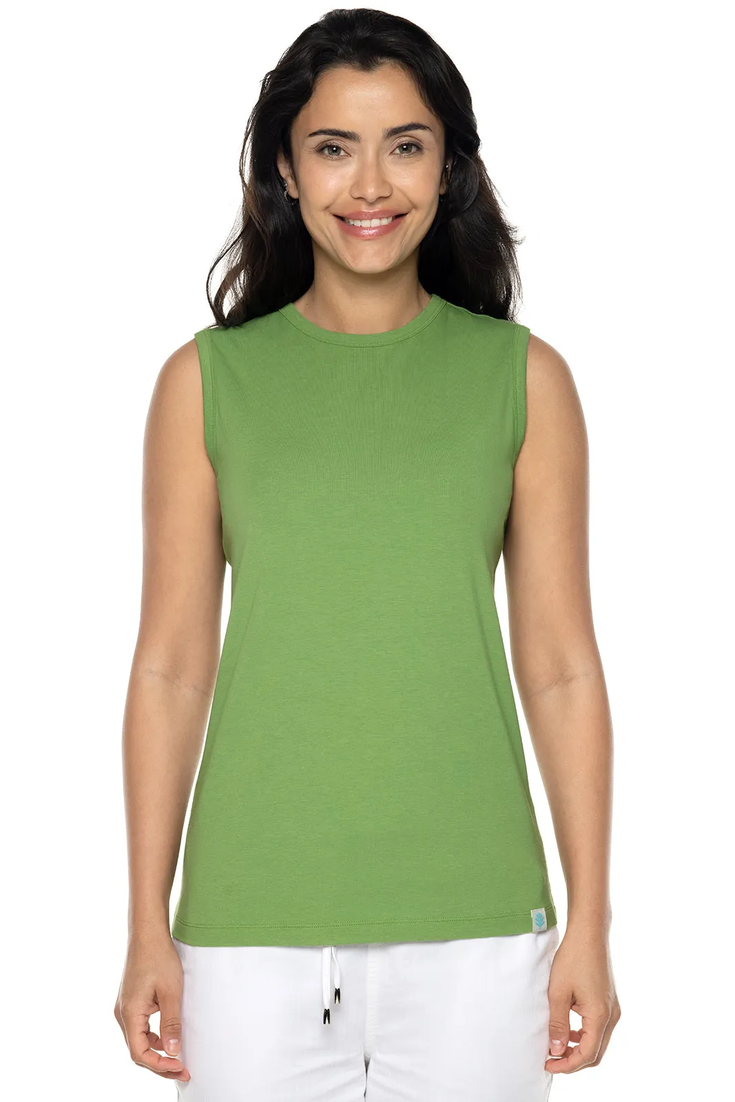 Women's LumaLeo High Neck Tank Top  |  Soft Fern